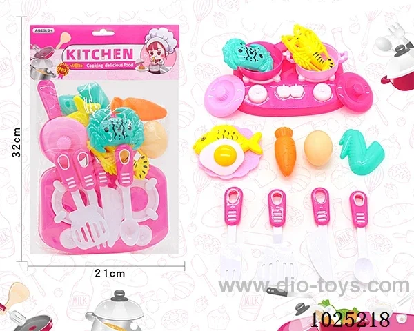 kitchen set in PVC bag with header