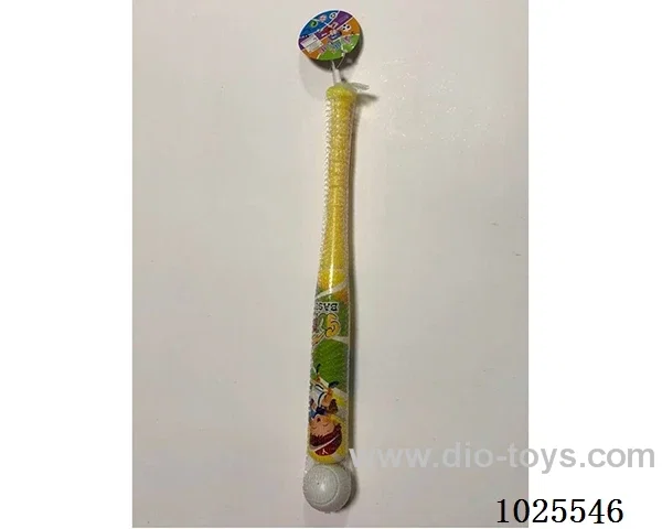 Baseball bat in net bag