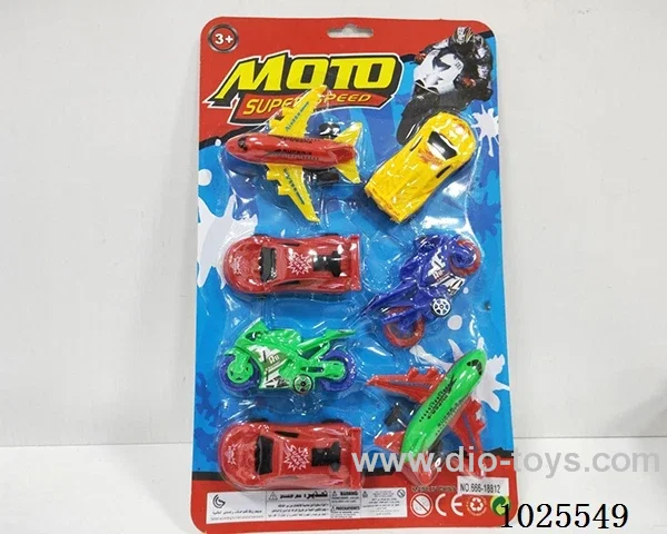 7pcs  free wheel car in blister card