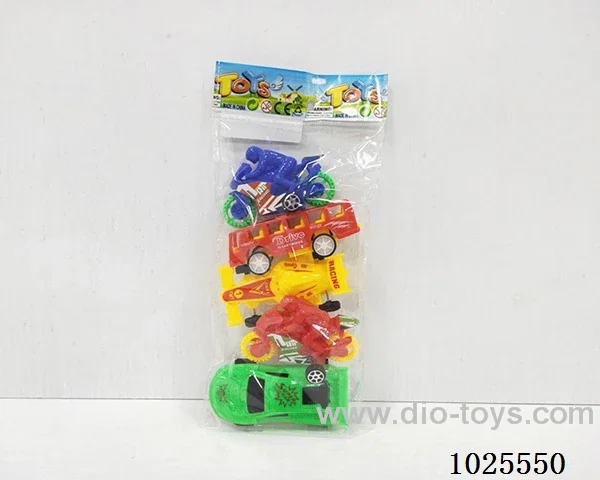 5pcs free wheel car in poly bag header