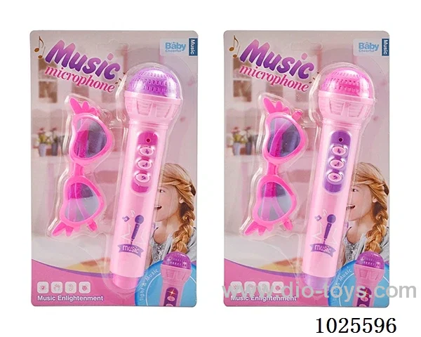 Microphone &glasses in blister