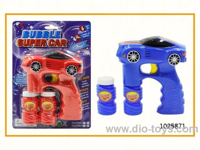 bubble gun with light in blister with insert