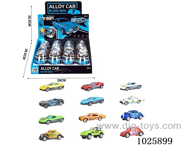 1:64 free wheel alloy car 12sets mixed loading in display box