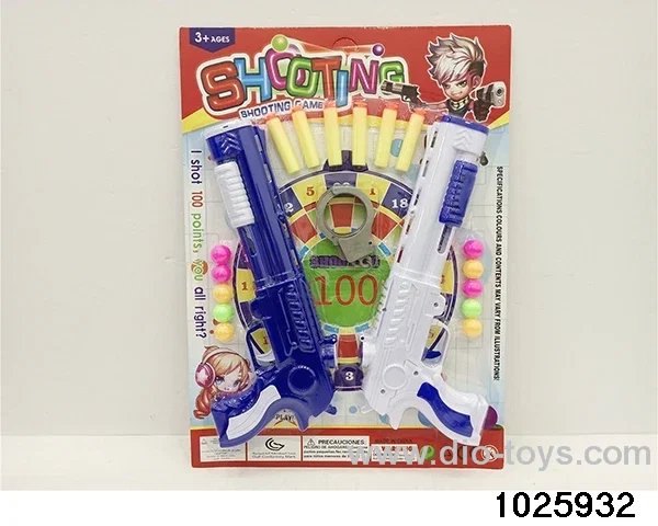 Ping pong gun + handcuffs in Blister card