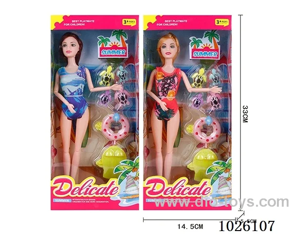 11inch Barbie 2sets mixed loading in window box