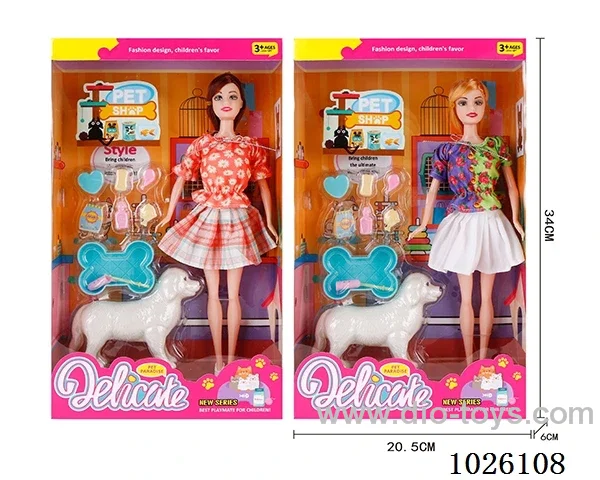 11inch Barbie 2sets mixed loading in window box