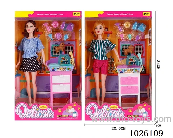 11inch Barbie 2sets mixed loading in window box