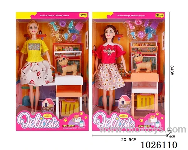 11inch Barbie 2sets mixed loading in window box