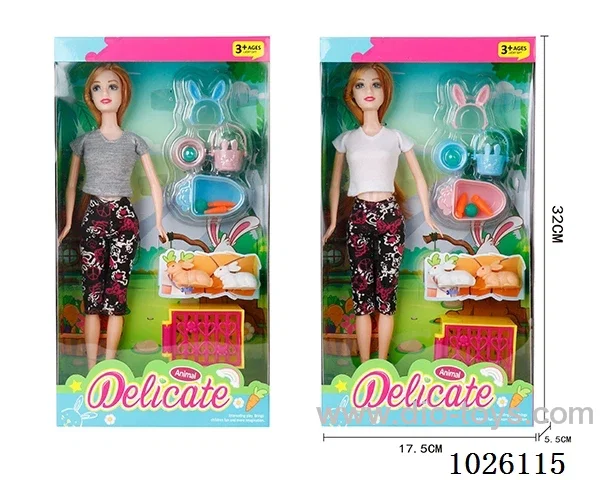 11inch Barbie 2sets mixed loading in window box