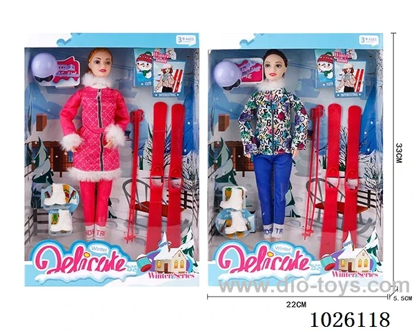 11inch Barbie 2sets mixed loading in window box