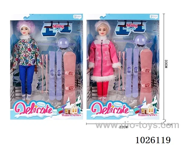11inch Barbie 2sets mixed loading in window box
