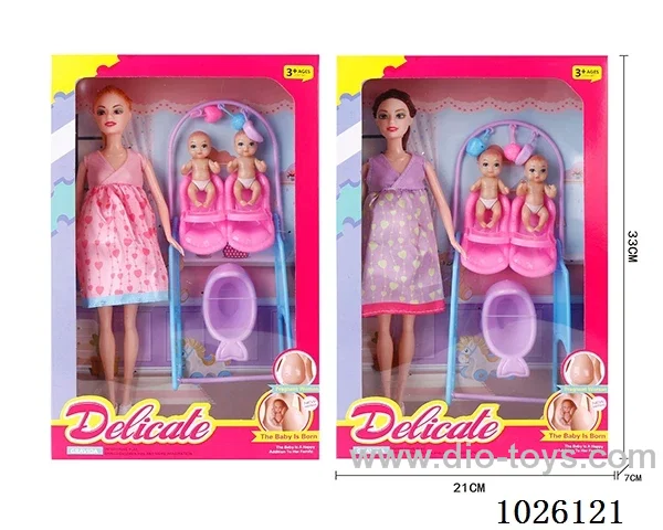 11inch Barbie 2sets mixed loading in window box