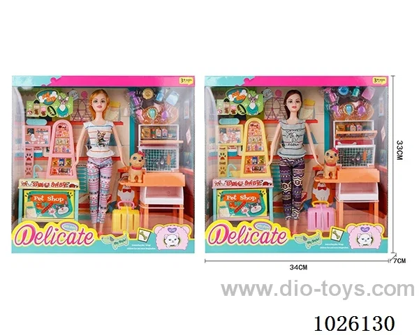 11inch Barbie 2sets mixed loading in window box