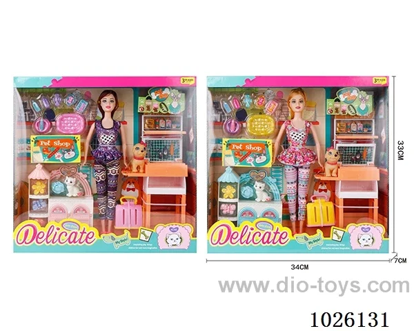 11inch Barbie 2sets mixed loading in window box