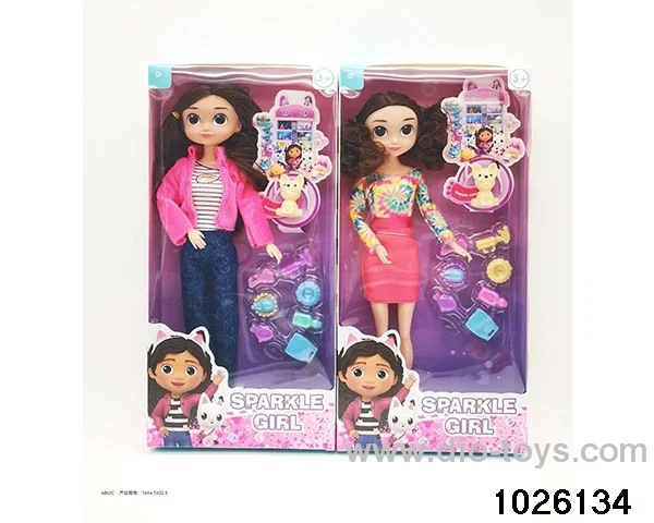 11.5 inch 9 joint doll set in window box