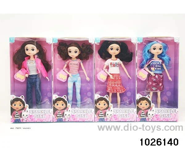 11.5 inch 9 joint doll set in window box
