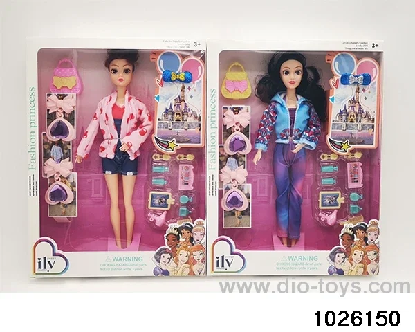 11.5 inch 9 joint doll set in window box
