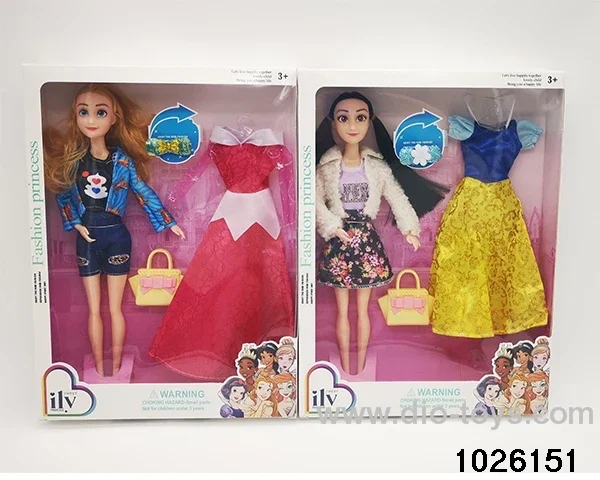 11.5 inch 9 joint doll set in window box