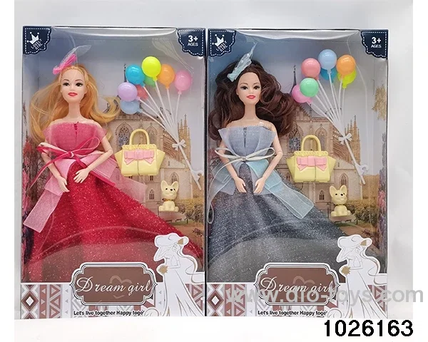 11.5 inch 9 joint doll set in window box