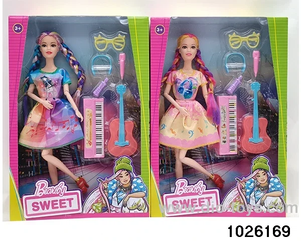 11.5 inch 11 joint doll set in window box