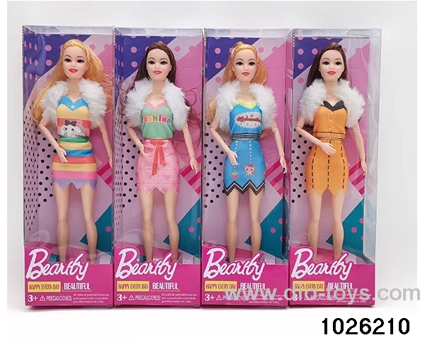 11.5 inch 9 joint doll set in window box