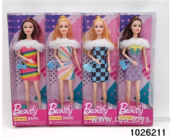 11.5 inch 9 joint doll set in window box
