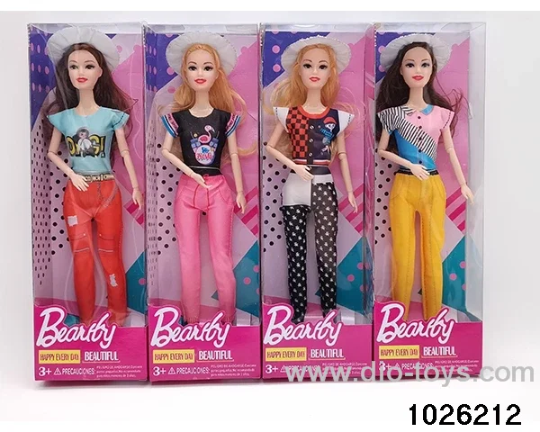 11.5 inch 9 joint doll set in window box