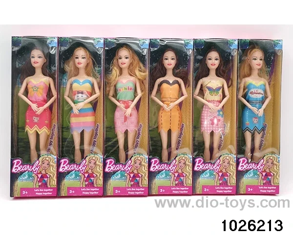 11.5 inch 9 joint doll set in window box