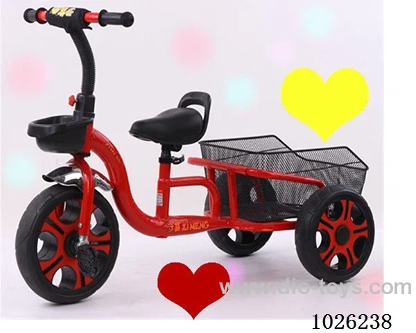 child's tricycle in cartons