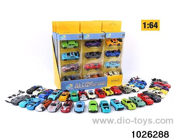 1:64 back to the force of the alloy car in 4pcs display box