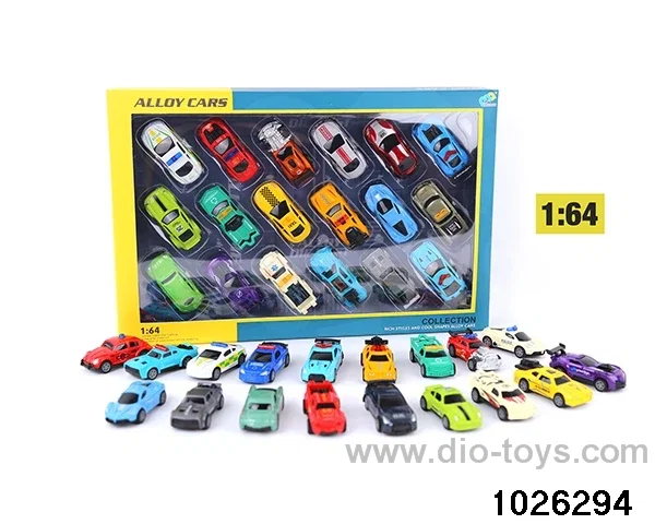 1:64 back to the force of the alloy car in 18pcs window box