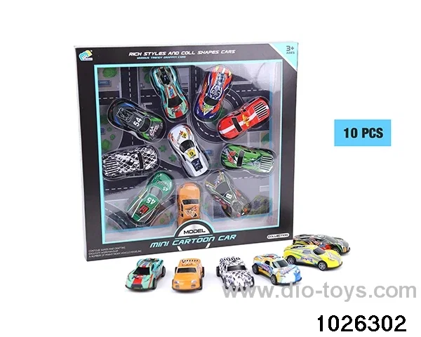 8.6 Metal rebound racing in 10pcs window box