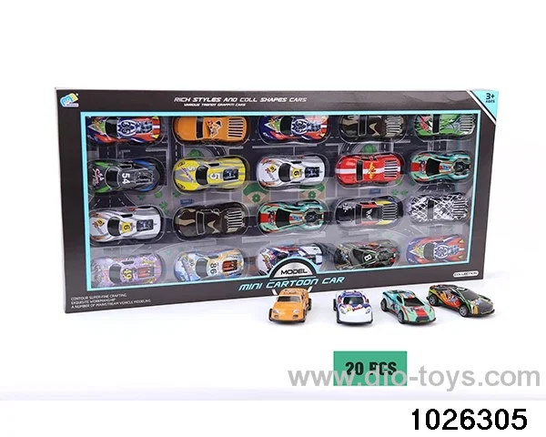 8.6 Metal rebound racing in 20pcs window box