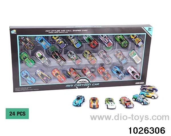 6.8 Metal rebound racing in 24pcs window box