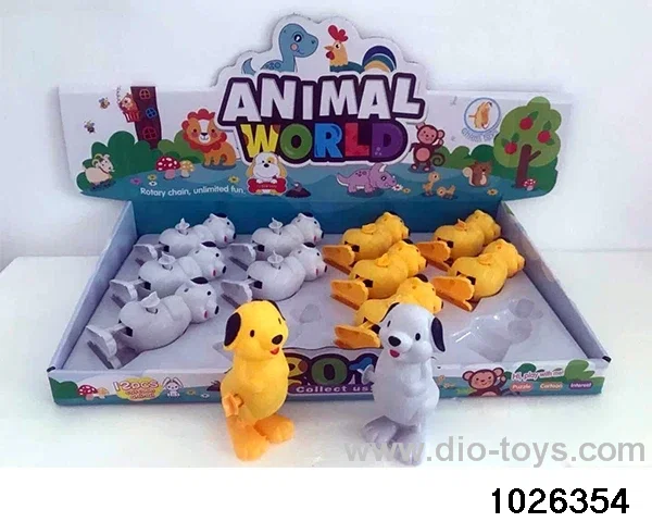 wind-up dog in display box