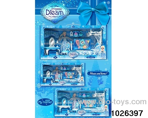 Doll dresser set in window box