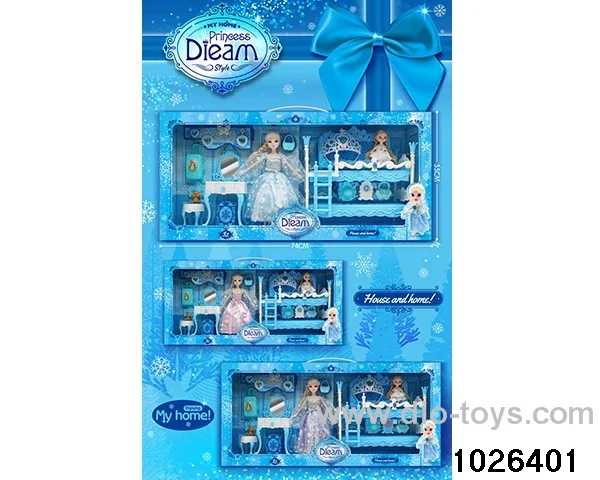 Doll dresser set in window box