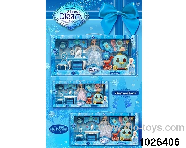 Doll dresser set in window box