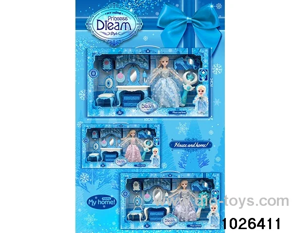Doll dresser set in window box