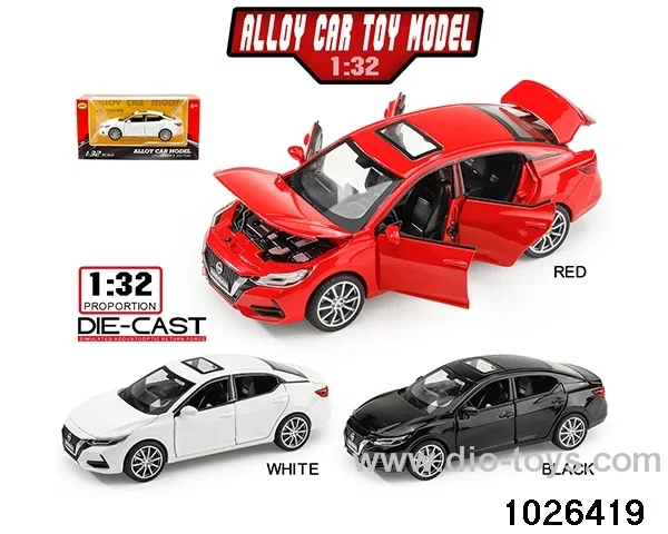 1:32 Alloy Pull Back Car in window  box