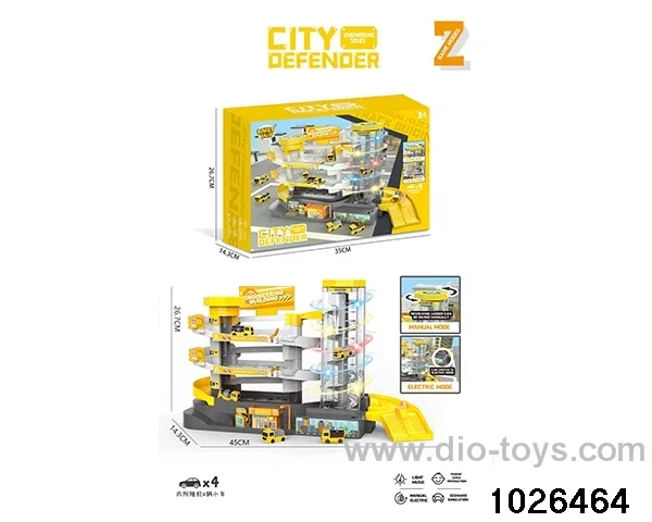 Electric light music project car parking set in color box