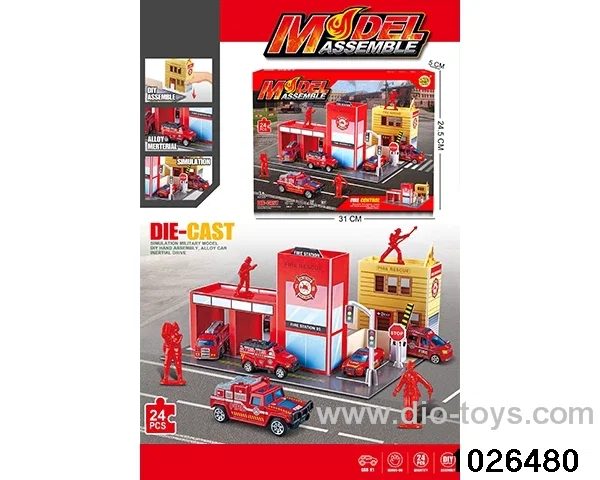 Stereoscopic puzzle scene set in color box