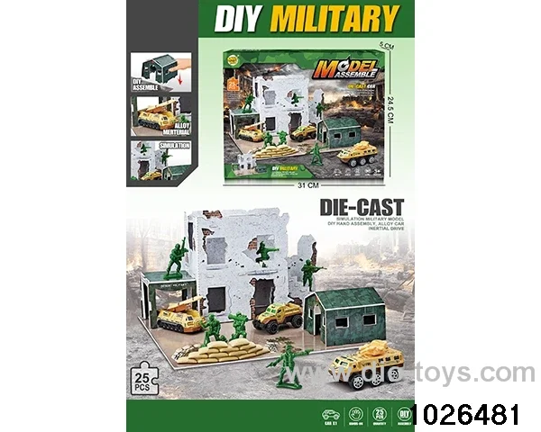 Stereoscopic puzzle scene set in color box