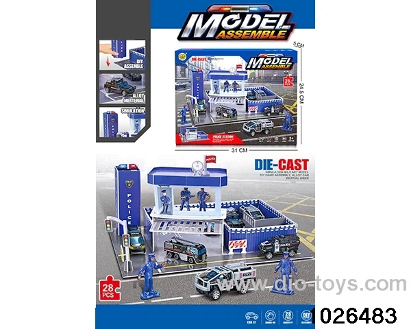 Stereoscopic puzzle scene set in color box