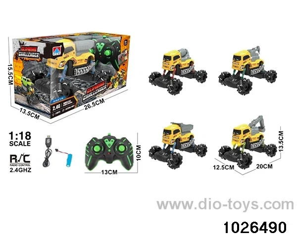 1:18 2.4G 7ch RC car in window box
