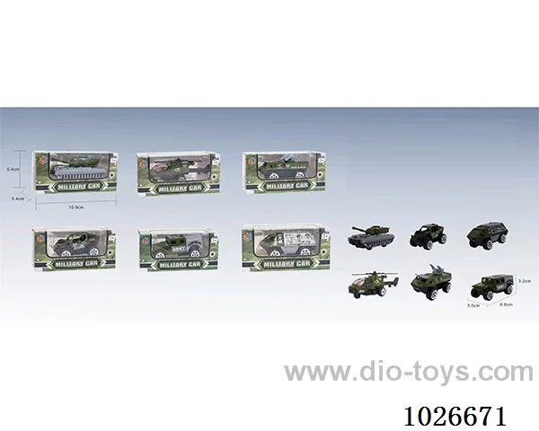 free wheel alloy car 6sets mixed loading in window box