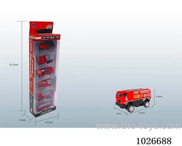 1:55 6pcs Pull Back Alloy Car 6sets&6color mixed loading in window box