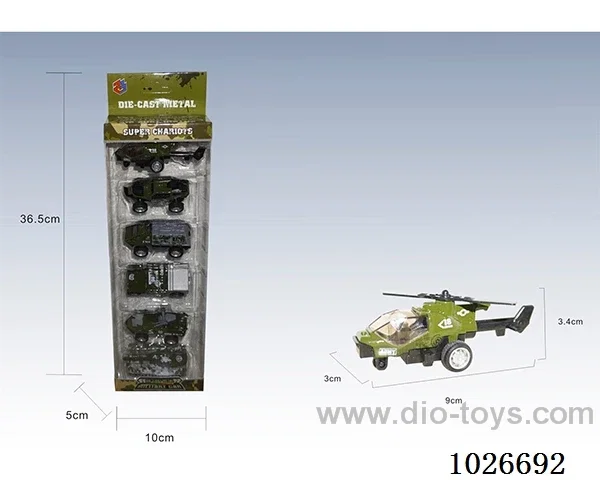 1:55 6pcs Pull Back Alloy Car 6sets mixed loading in window box
