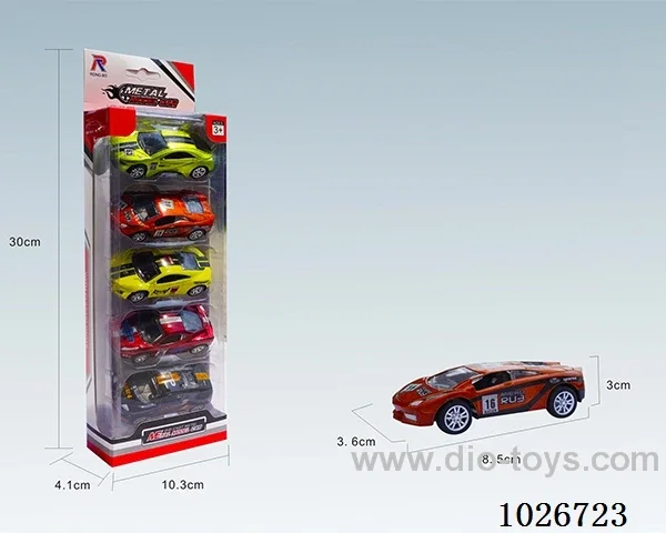 1:50 5pcs Pull Back Alloy Car 6sets&6color mixed loading in window box