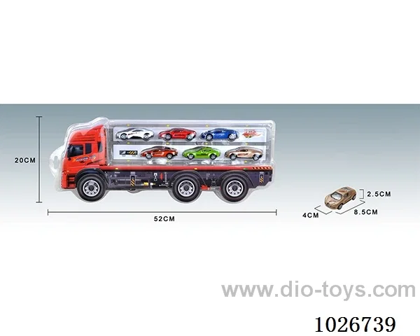 6pcs pull car alloy car 6sets&6color mixed loading in high frequency